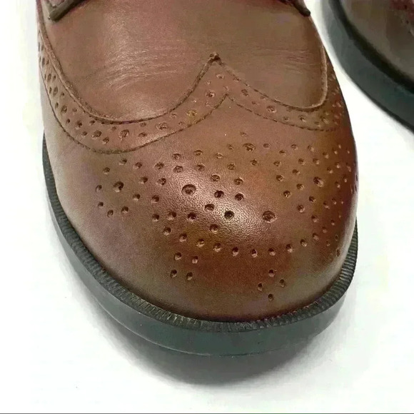 Drew Clayton Wing Tip Oxford Brown Leather 9.5 - Picture 8 of 11
